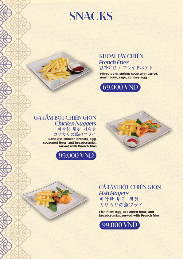Little Faifo menu — Western Foods, page 13