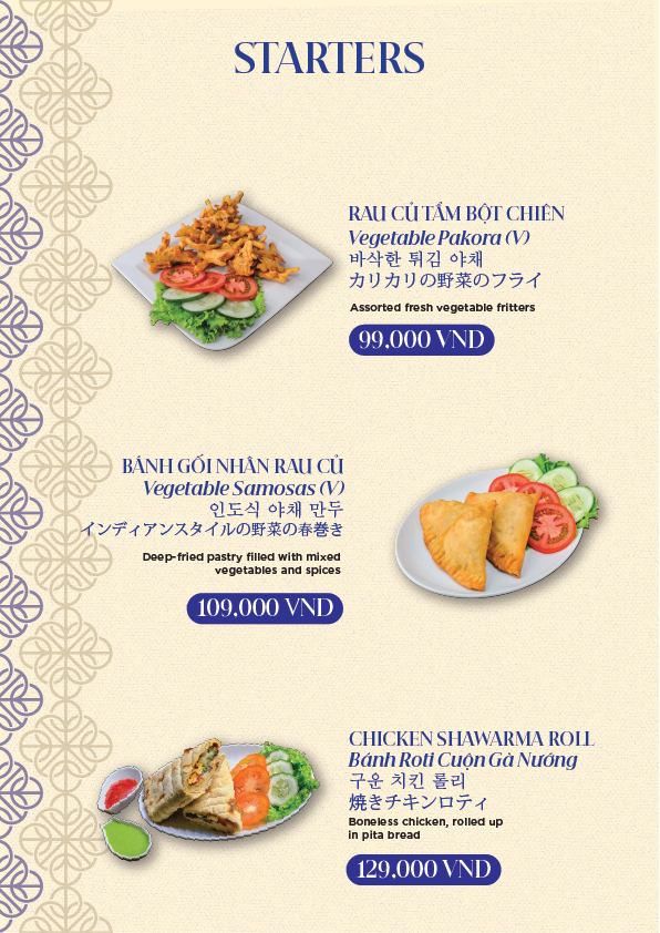 Little Faifo menu — Indian Foods, page 18