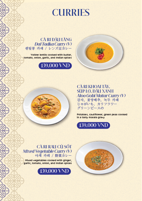 Little Faifo menu — Indian Foods, page 22