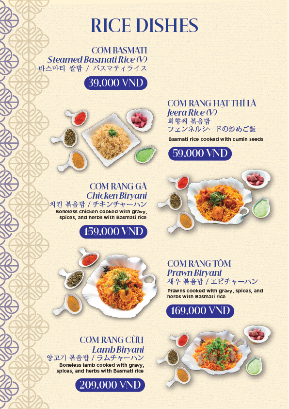 Little Faifo menu — Indian Foods, page 24