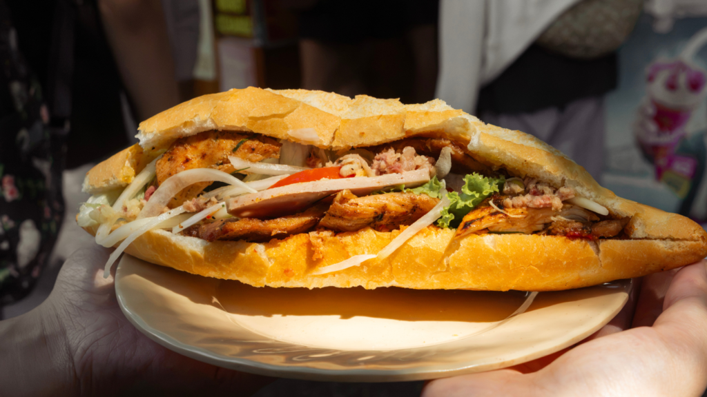 Traditional Hoi An banh mi, a local specialty