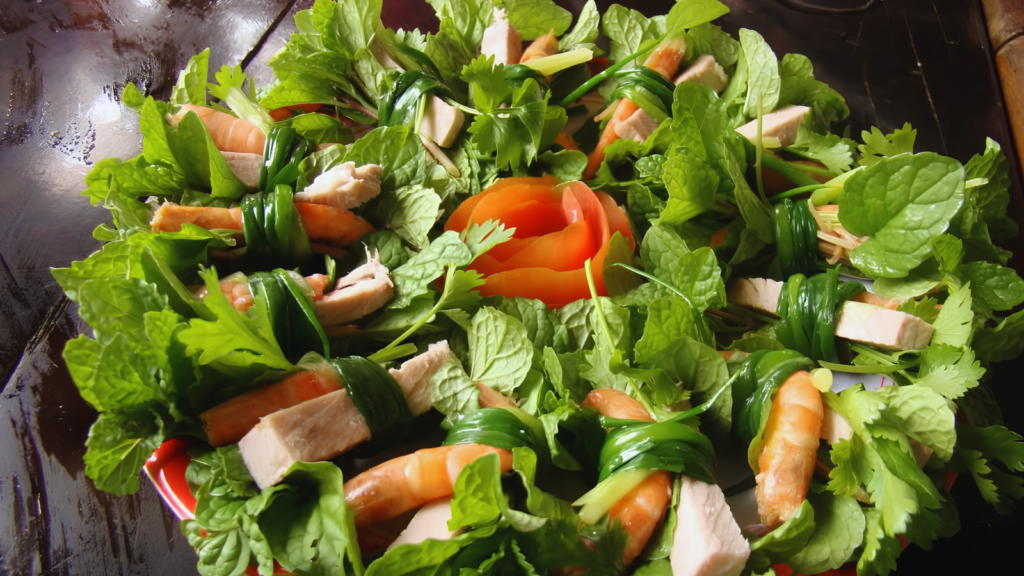 Tam Huu traditional dish from Tra Que vegetable Hoi An