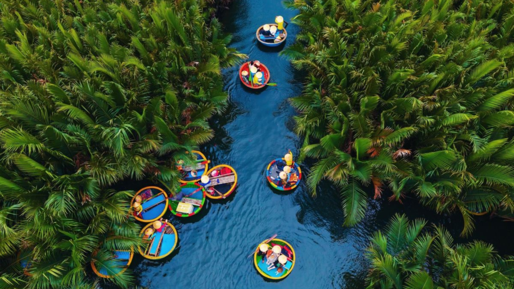 Boat ride through Cam Thanh Coconut Forest