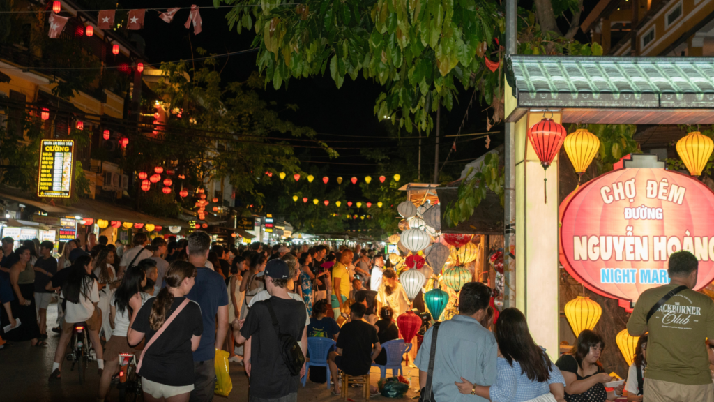 Hoi An Night Market on Nguyen Hoang Street