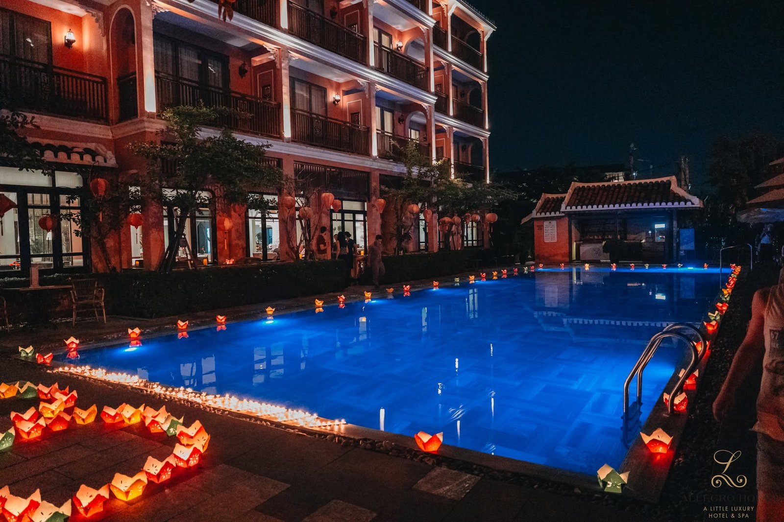 Allegro Hoi An illuminated at night