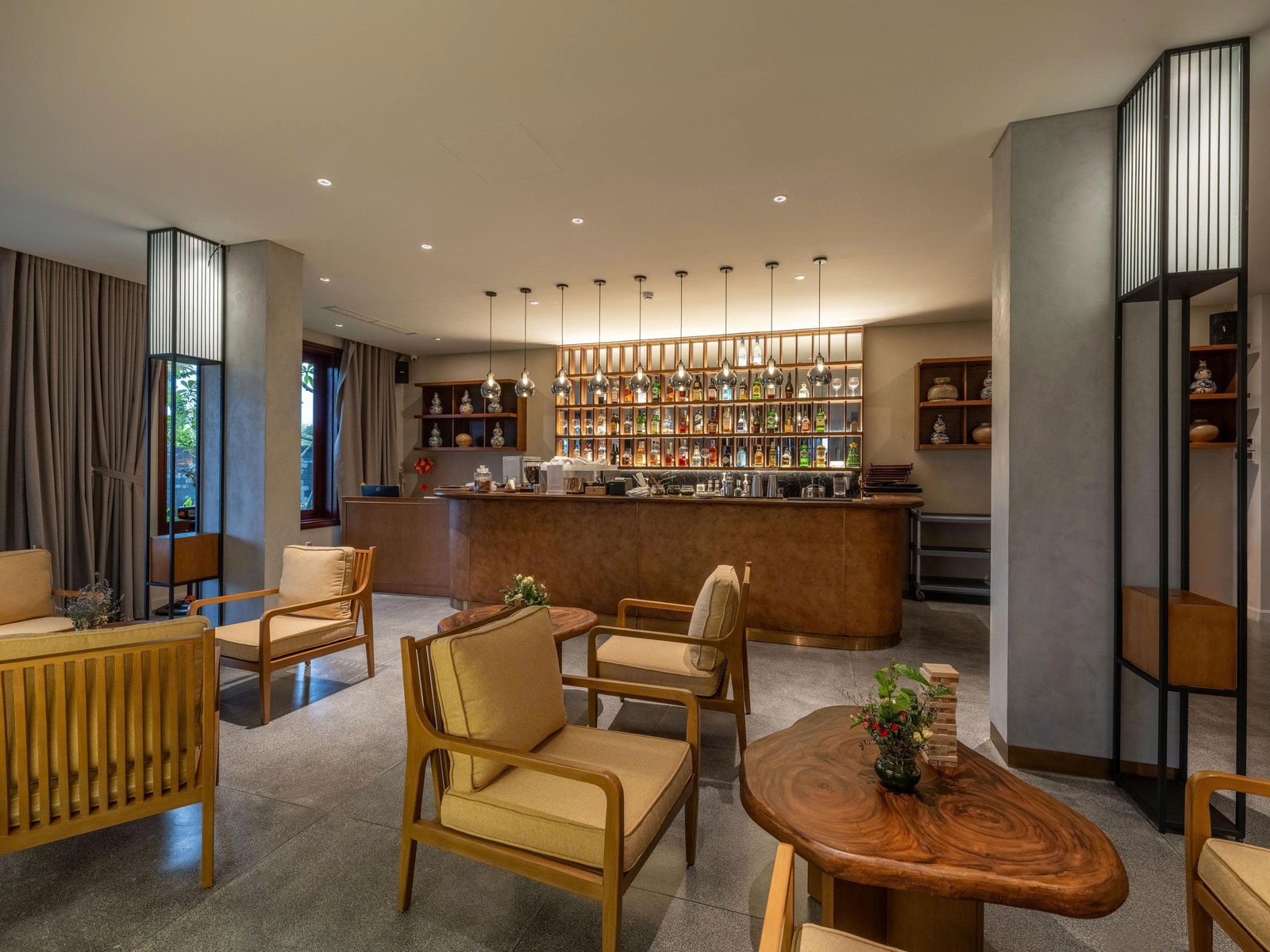 Elegant lobby bar at Little Oasis Hoi An