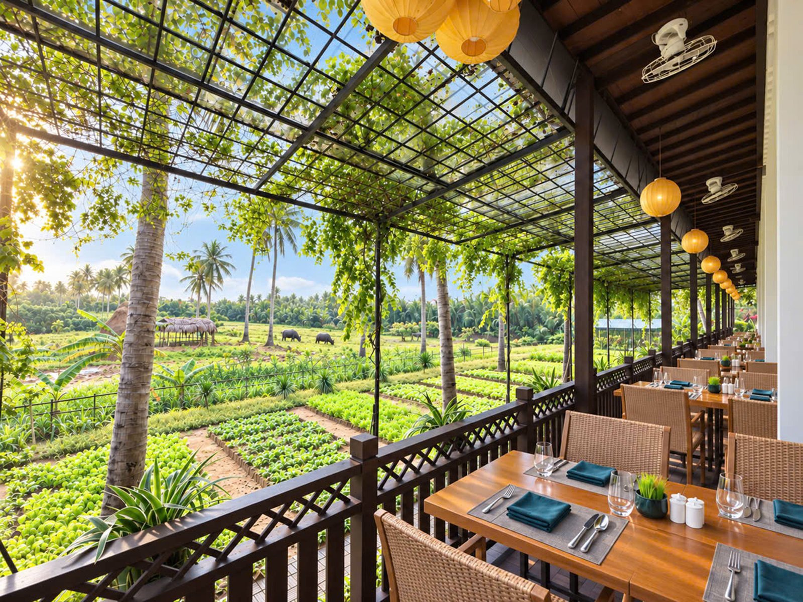 Garden View Dining at Little Oasis Hoi An