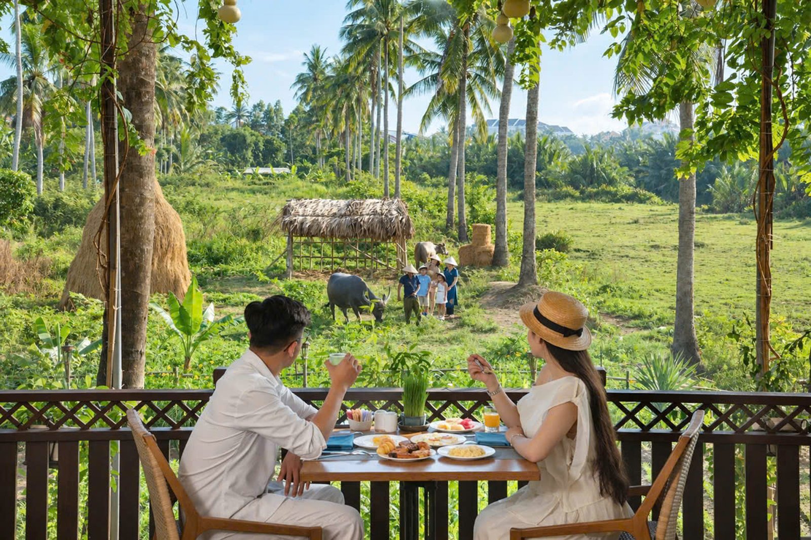 Breakfast by the Garden at Little Oasis Hoi An