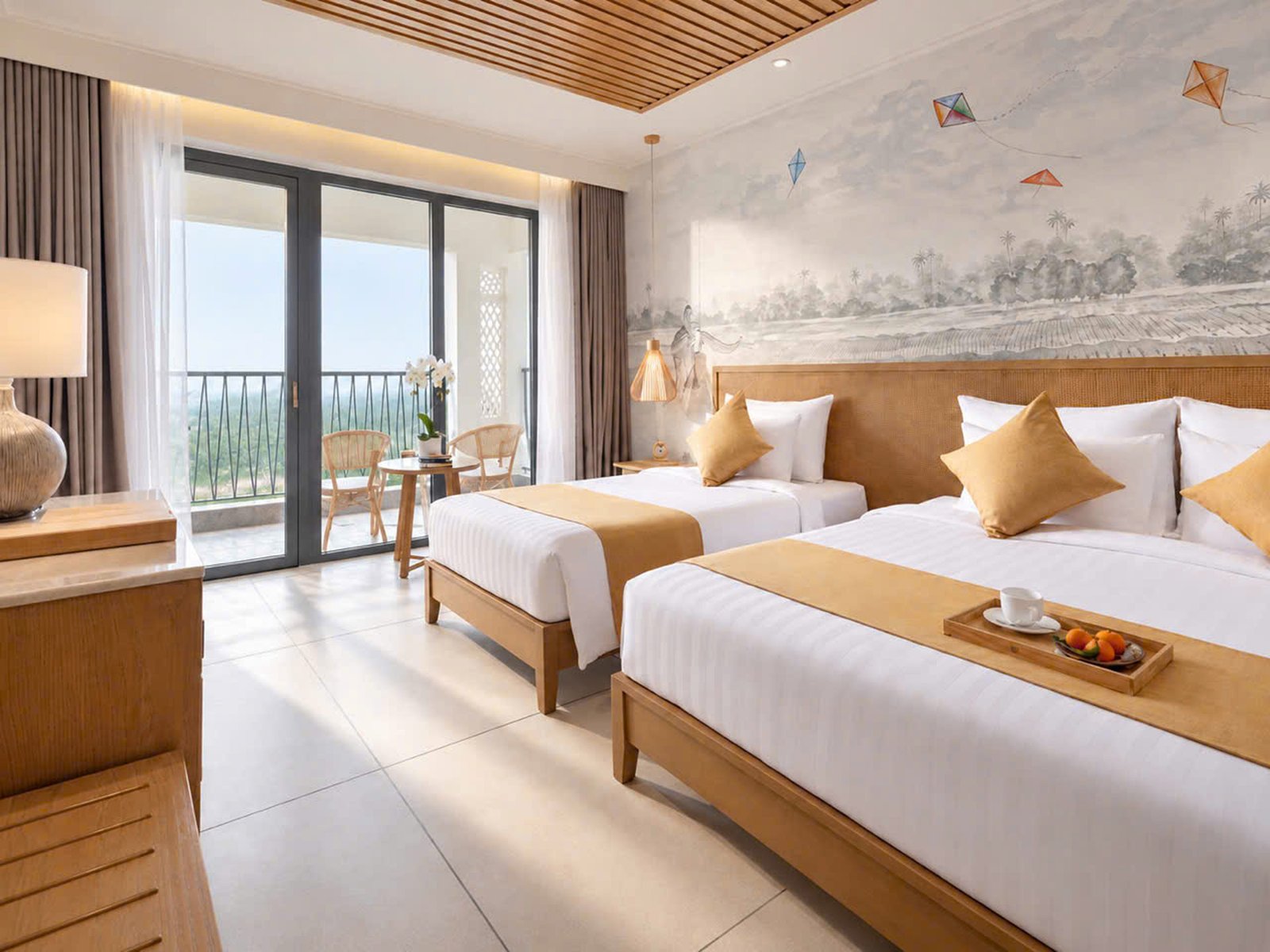 Twin Room with a View at Little Oasis Hoi An
