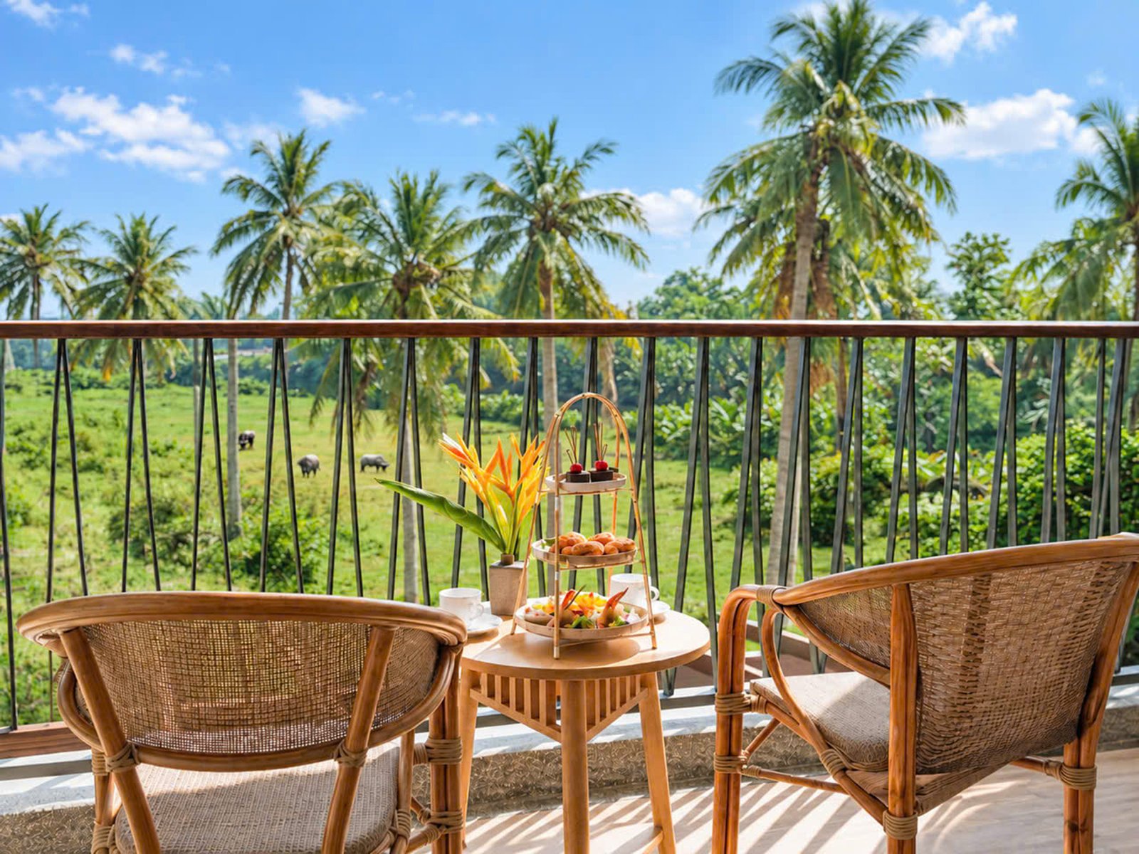 Afternoon Tea on the Balcony at Little Oasis Hoi An