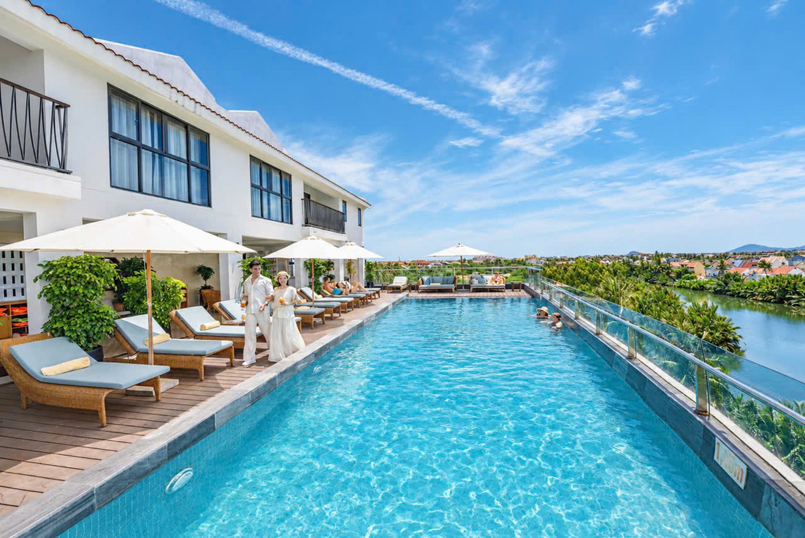 Riverside Pool Terrace at Little Oasis Hoi An