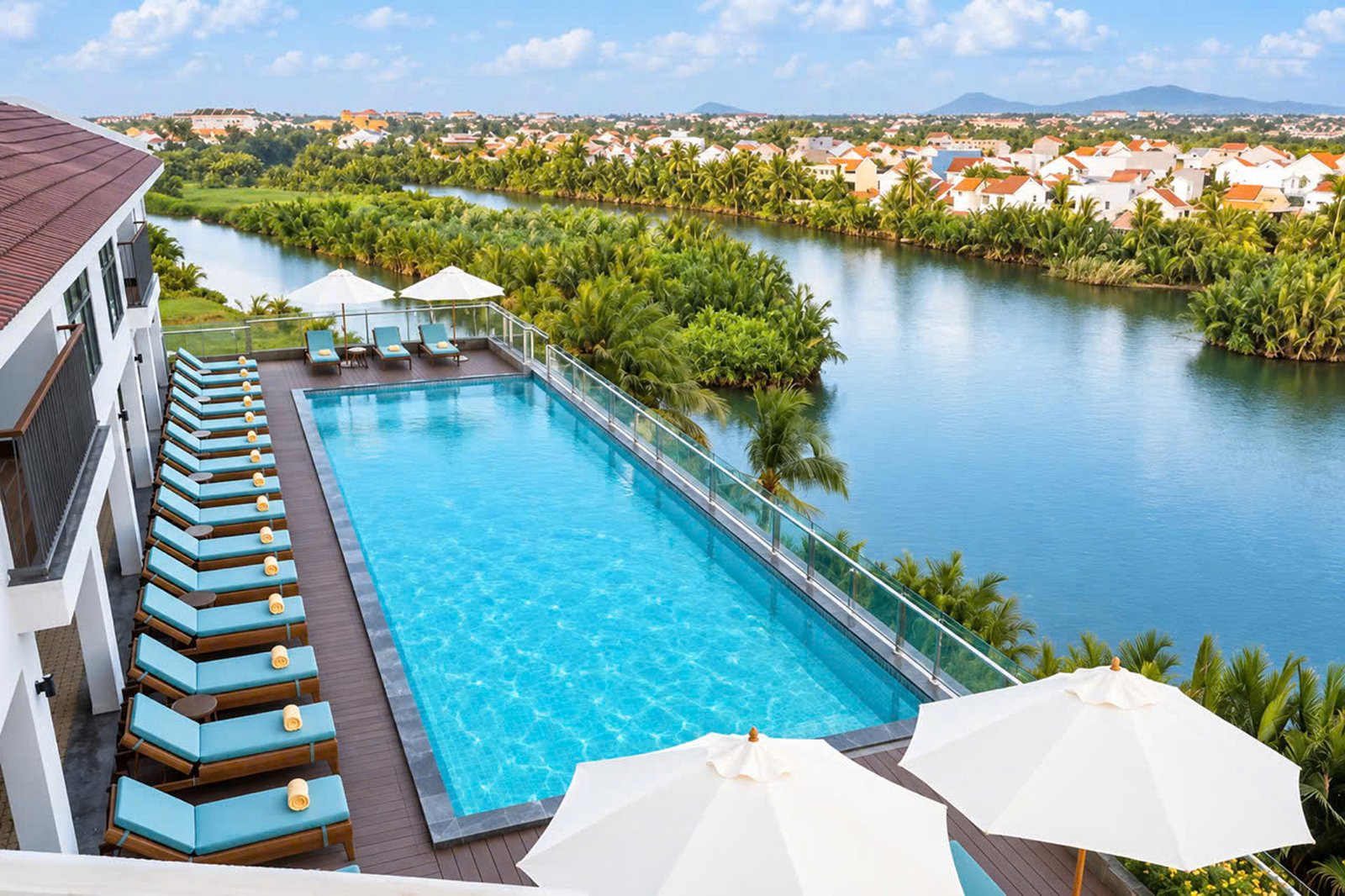 Pool Above the River at Little Oasis Hoi An