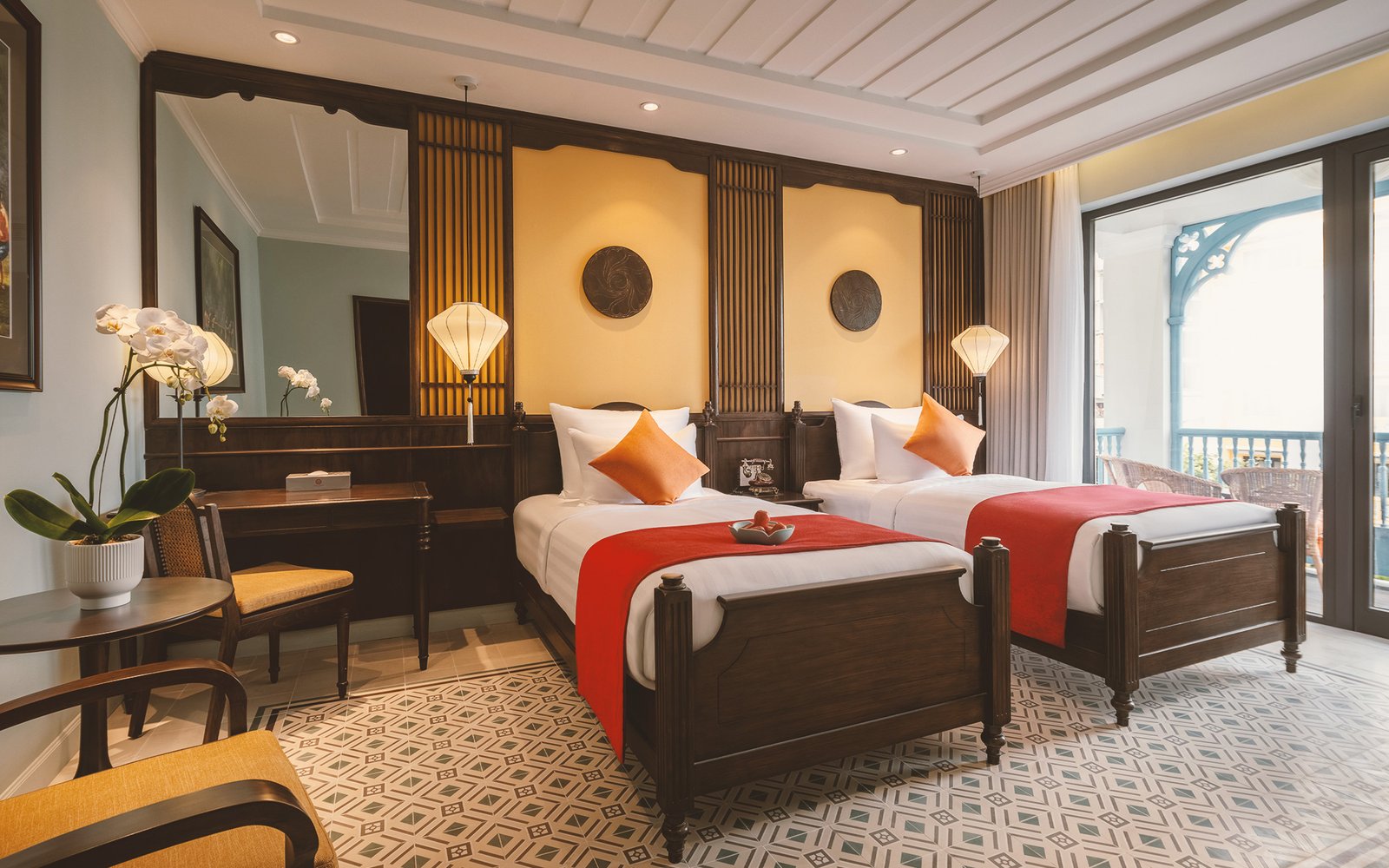 Junior Suite twin room at Little Residence Hoi An